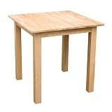 Table Bois de Ch&ecirc;ne Massif 75x75 - ET-75-ON