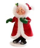 Annalee Mobilitee Doll Christmas Snowy Mrs Santa 6