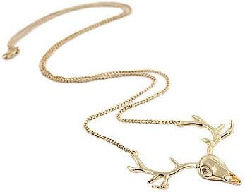 Deer Head Pendant Necklace