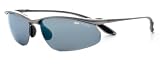 Bolle Sunglasses Kicker Liquid Silver Frame with Polarized Cobaltz Lenses