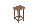 26" Recycled Earth-Friendly Venice Beach Outdoor Patio Side Table - Raw Sienna