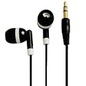 LUPO BLACK EARPHONES For IPOD VIDEO, NANO, SHUFFLE, TOUCH And All Other MP3/4 Players