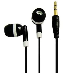 LUPO BLACK EARPHONES For iPhone 4S, 4, 3GS, 3G, IPOD VIDEO, NANO, SHUFFLE, TOUCH And All Other MP3/4 Players