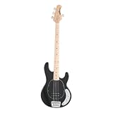 bass guitars Ernie Ball Music Man Stingray 4 Bass Black Single Humbucker Maple Board Electronics bass guitars