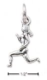 Sterling Silver Woman Runner Charm
