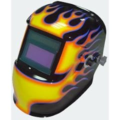 Automatik Design Schwei�helm Black Flame GL 1001M