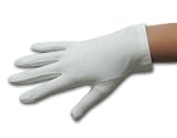 4-Button Diamond White CottonLovers Matte Finish Gloves