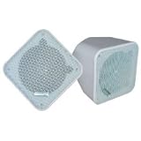 PYLE-HOME PDWP5WT - 5 Inchs Weatherproof Indoor/ Outdoor Full Range Two-Way Speaker Enclosures (White)