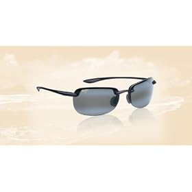 Maui Jim Sandy Beach Sunglasses Polarized Plus Black 408-02 thumbnail