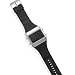 CleverSilver's Fashion Watch With Black Rubber Band And Led Face