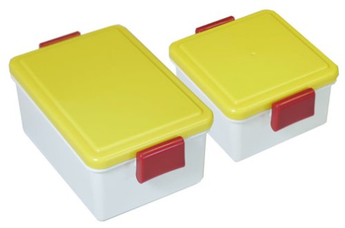 保冷剤一体型ランチボックス GEL-COOL（ジェルクール） ミュンヘンシリーズ ゲルプ（黄） L・Sサイズセット GC-111