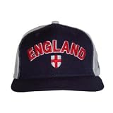 American Needle England Snapback Trucker Hat - Navy White Mesh