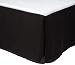 Divatex Home Fashions 200-Thread Count Queen Bed Skirt Dust Ruffles, Black