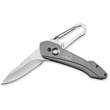 Buck Short Revolution Knife - Platinum - Plain Blade