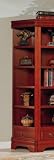 Louis Phillip Corner Bookcase In Cherry Finish