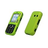 Premium Neon Green Rubberized Snap-On Cover Hard Case Cell Phone Protector  ....