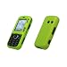 Premium Neon Green Rubberized Snap-On Cover Hard Case Cell Phone Protector for LG Rumor 2 LX265 / Cosmos VN250 [Accessory Export Brand Packaging]