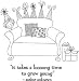 Stamping Bella Unmounted Rubber Stamp Sneaky Sneaky Birthday Bella