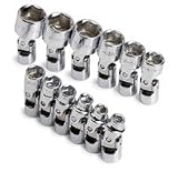 1/4 In Drive 6 Pt Flex Metric Socket Set - 12 Piece