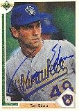 Tom Edens, Milwaukee Brewers Autographed Card