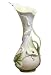 12.25 inch Porcelain Vase Slender with Bulb Base Calla Lily Ladybug