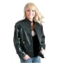 Rebel Ryder Ladies Leather Motorcycle Jacket