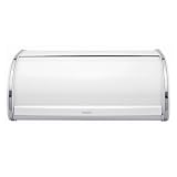 Brabantia Medium Steel Roll Top Bread Bin White