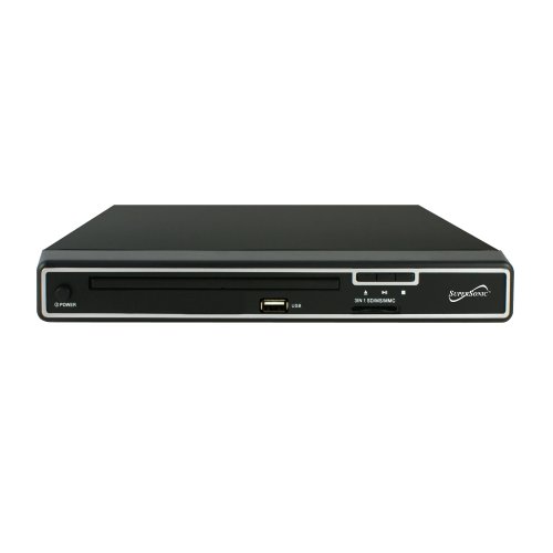Supersonic SC-21U 2.0 Channel DVD Player with USB Input & SD Card Slot