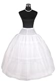 Flora 3-Hoop 2-Layer Net Bridal Wedding Petticoat/Prom Underskirt,Size S-XL