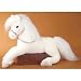 GRACE WHITE FLOPPY PLUSH HORSE 22"