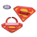 Superman S Shield Party Cupcake Rings 12 Pack