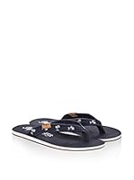 Pepe Jeans Sandalias planas Fred Fabric (Azul Marino)