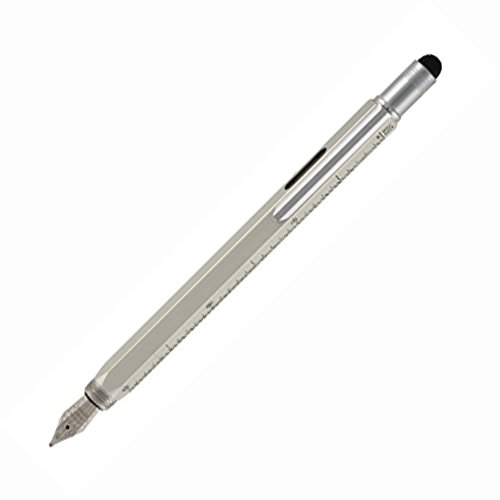 Monteverde One Touch Tool Stylus, Fountain Pen, Silver