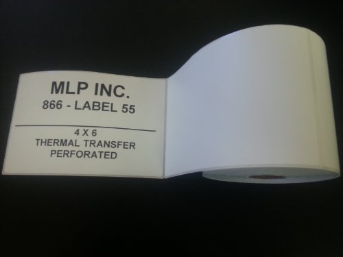 10 Rolls of 250 4x6 Direct Thermal Labels Zebra 2844 ZP450 Eltron 2844 by Generic