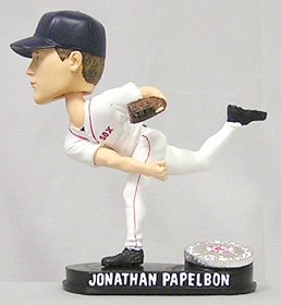 Boston Red Sox Jonathan Papelbon Forever Collectibles Blatinum Bobble Head