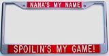 Gift for Nana - Nana's My Name...License Plate Frame - red