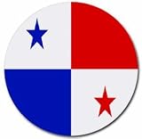 Panama Flag Round Mouse Pad