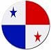 Panama Flag Round Mouse Pad