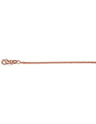14K Gold Pink Cable 2mm Necklace 30 Inch