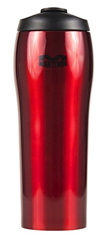 Dexam Mighty Mug Travel Mug 'the mug that won't fall over' Thermos in Stainless Steel Red