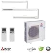 MXZ3A30NA+MSZA15NA+MSZA17NA-Wall Mounted Dual Zone Heat Pump-26,000BT