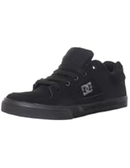 DC Kids Pure Skate Shoe (Little Kid/Big Kid),Black/Pirate Black,7 M Big Kid