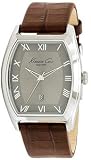 Kenneth Cole #KC1789 Men's Brown Leather Strap Black Dial Dress Watch