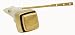 Toilet Tank Lever, Push-button Type, Polish Brass Finish - By Plumb USA