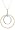 10k Yellow Gold Diamond Double Circle Pendant (1/4 cttw, I-J Color, I2-I3 Clarity)