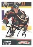 Stephane Veilleux, Minnesota Wild, 2003 Topps Total Autographed Card