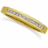 14K Yellow Gold Diamond Anniversary Band Ring
