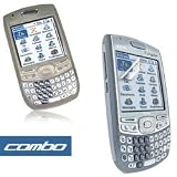 Palm Treo 680, 750 PDA Accessory Bundle Kit - Transparent Smoke Silicone Skin Case + Premium Reusable LCD Screen Protector with Lint Cleaning Cloth By Ikross