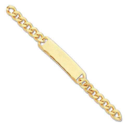 Childrens Toyshop  Jewelry : 8.25in Gold-plated Large Polished ID Bracelet
