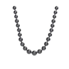 14k Yellow Gold 10-14mm Black Masami Shell Pearl Necklace w  ball Clasp, 18 by Amazon.com Collection